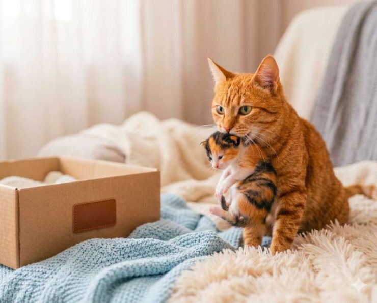 Anne kedi yavrusunu neden başka yere taşır?